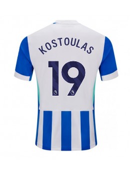 Brighton Charalampos Kostoulas #19 Domaci Dres 2025-26 Kratak Rukavima